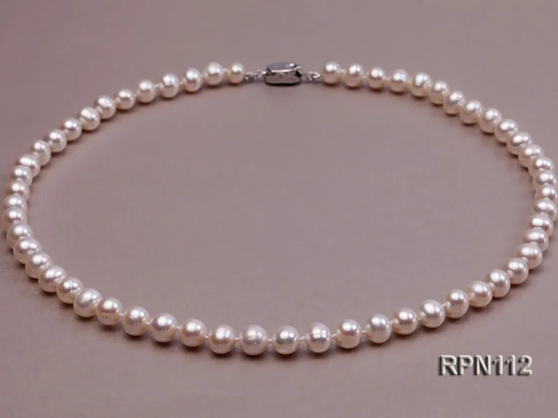 Unique Pearl Jewelry 7-8mm Natural White Genuine Freshwater Pearl Necklace Wedding Birthday Party Charming Women Gift
Unique Pearl Jewelry 7-8mm Natural White Genuine Freshwater Pearl Necklace Wedding Birthday Party Charming Women Gift