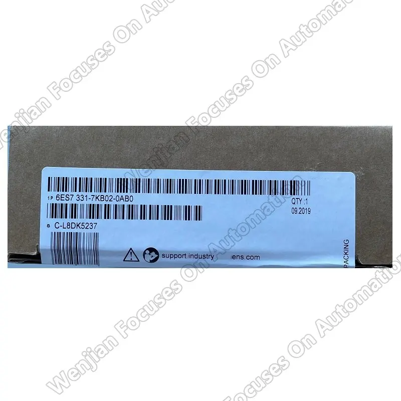 S7-300 6ES7331-7KB02-0AB0 Brand New Original Analog Input SM 331 Signal 2 Analog Inputs Resolution 9/12/14 Bits PLC
S7-300 6ES7331-7KB02-0AB0 Brand New Original Analog Input SM 331 Signal 2 Analog Inputs Resolution 9/12/14 Bits PLC