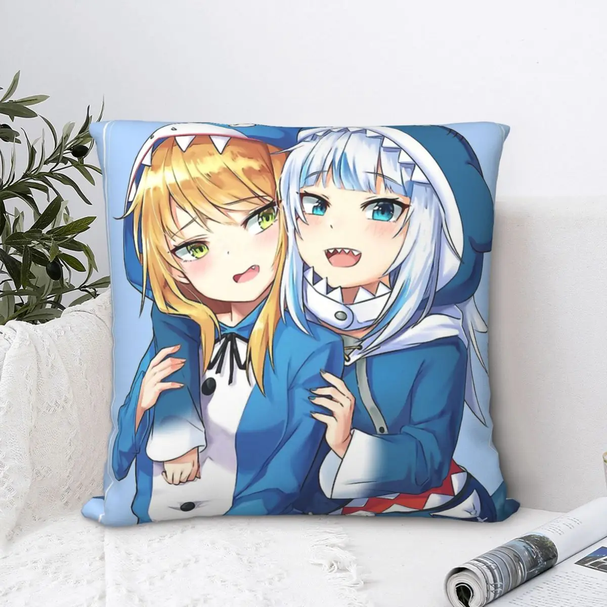 Hololive Vtuber Gawr Gura Cojines декоративная подушка чехол, наволочки, домашний диван, стул, декоративный рюкзак
Hololive Vtuber Gawr Gura Cojines декоративная подушка чехол, наволочки, домашний диван, стул, декоративный рюкзак