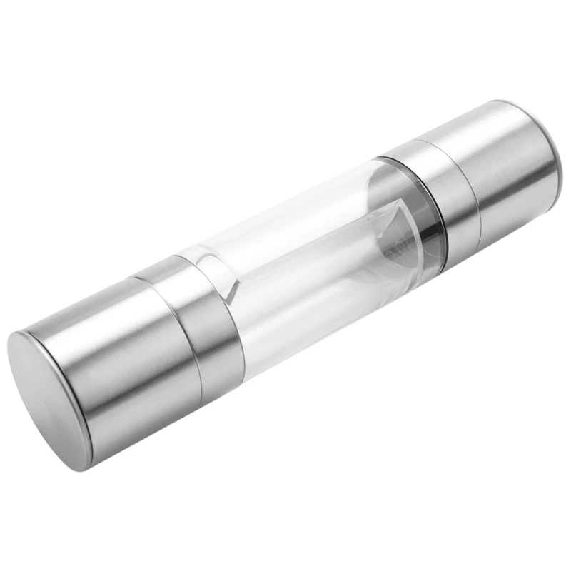6X Stainless Steel Salt And Pepper Grinder 2 In 1 Manual Salt & Pepper Mill Shakers Refillable With Clear Acrylic Body
6X Stainless Steel Salt And Pepper Grinder 2 In 1 Manual Salt & Pepper Mill Shakers Refillable With Clear Acrylic Body