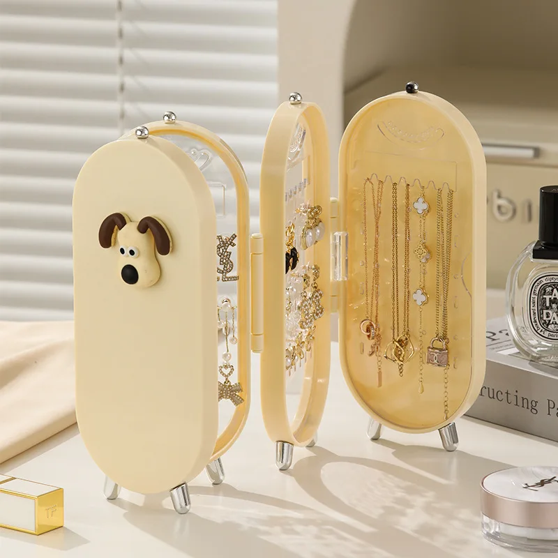 Шкатулка для хранения ювелирных изделий, многофункциональная Складная витрина для хранения серег, ожерелий, браслетов, дома
Шкатулка для хранения ювелирных изделий, многофункциональная Складная витрина для хранения серег, ожерелий, браслетов, дома