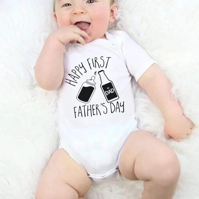Happy First Father's Day Baby Girl Clothes Cotton Short Sleeve Newborn Toddler Boys Bodysuit Baby Romper 0-24Month Kids Outfits
Happy First Father's Day Baby Girl Clothes Cotton Short Sleeve Newborn Toddler Boys Bodysuit Baby Romper 0-24Month Kids Outfits