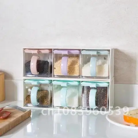 Spice Rack Seasoning Box Jar Salt and Pepper Container Kitchen Spice Jars Boxes Cruet Seasoning Bottles Pot BBQ
Spice Rack Seasoning Box Jar Salt and Pepper Container Kitchen Spice Jars Boxes Cruet Seasoning Bottles Pot BBQ