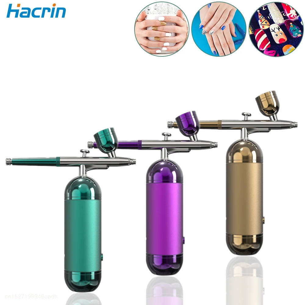 Portable Airbrush Handheld Airbrush for Nails Facial Oxygen Nano Spray Gun Manicure Tattoo Art Makeup Paint Craft Cake 0.3mm
Portable Airbrush Handheld Airbrush for Nails Facial Oxygen Nano Spray Gun Manicure Tattoo Art Makeup Paint Craft Cake 0.3mm
