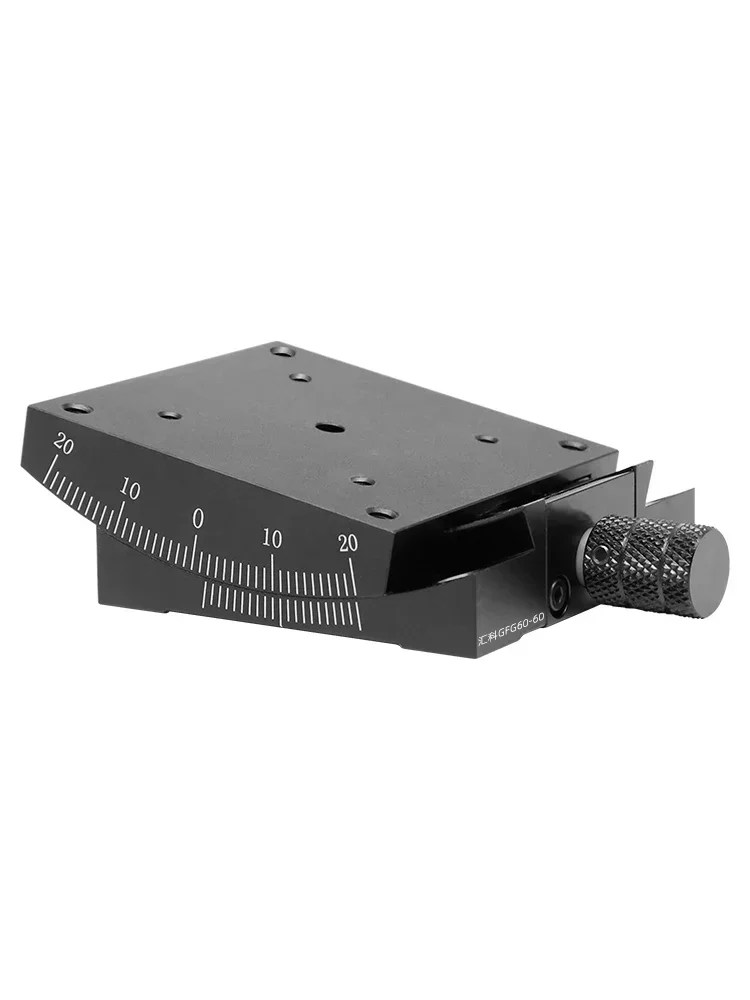 

X-Axis Angle Tilt Sliding Table Manual Radian Platform Fine Tuning Angular Instrument Angle Platform Gfg60/40/Gfx60