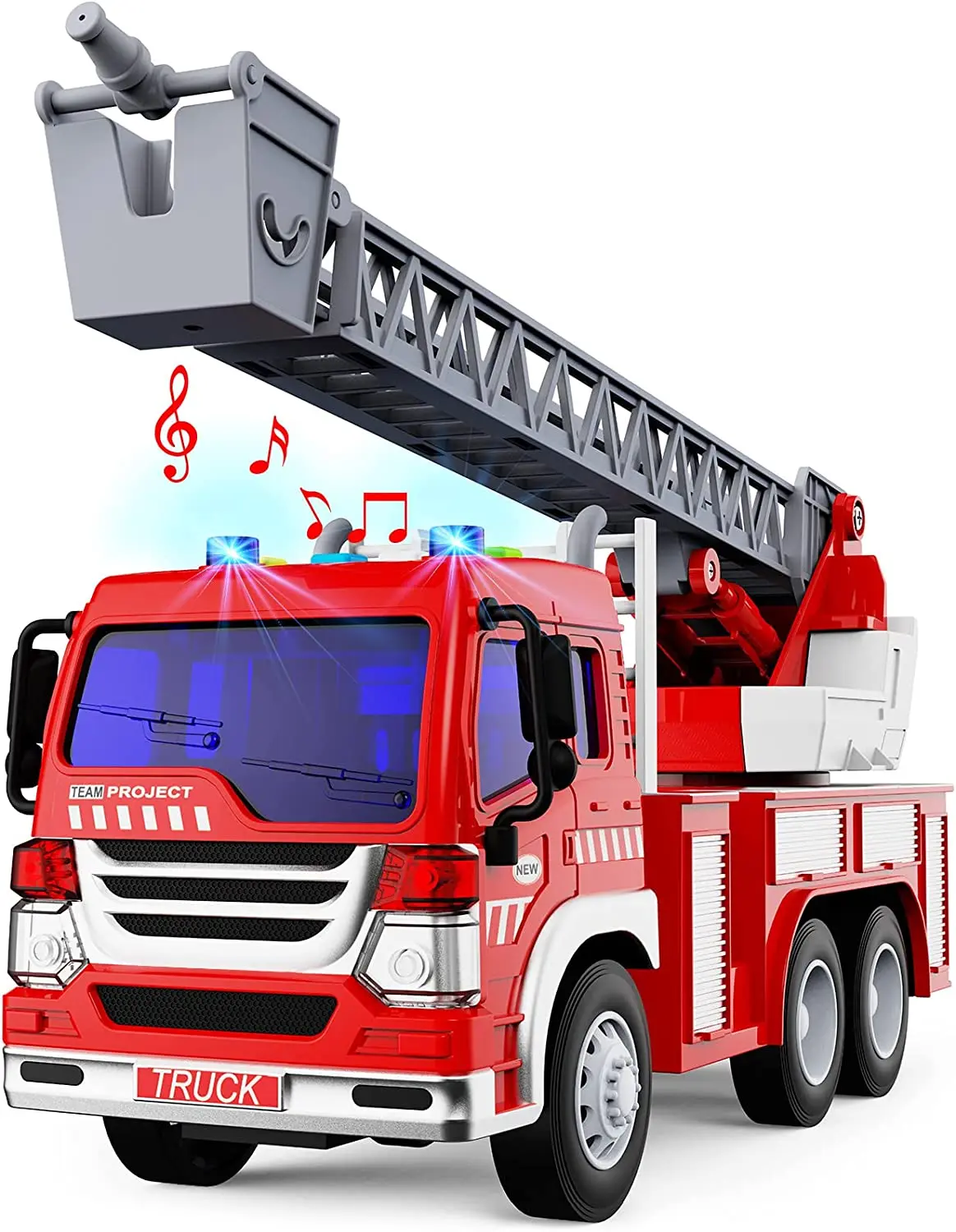 Fire Truck Toys with Lights and Siren Sounds Extending Rotating Ladder Rescue Fire Engine Toy Pull Back Toy Trucks For Kids Gift
Fire Truck Toys with Lights and Siren Sounds Extending Rotating Ladder Rescue Fire Engine Toy Pull Back Toy Trucks For Kids Gift
