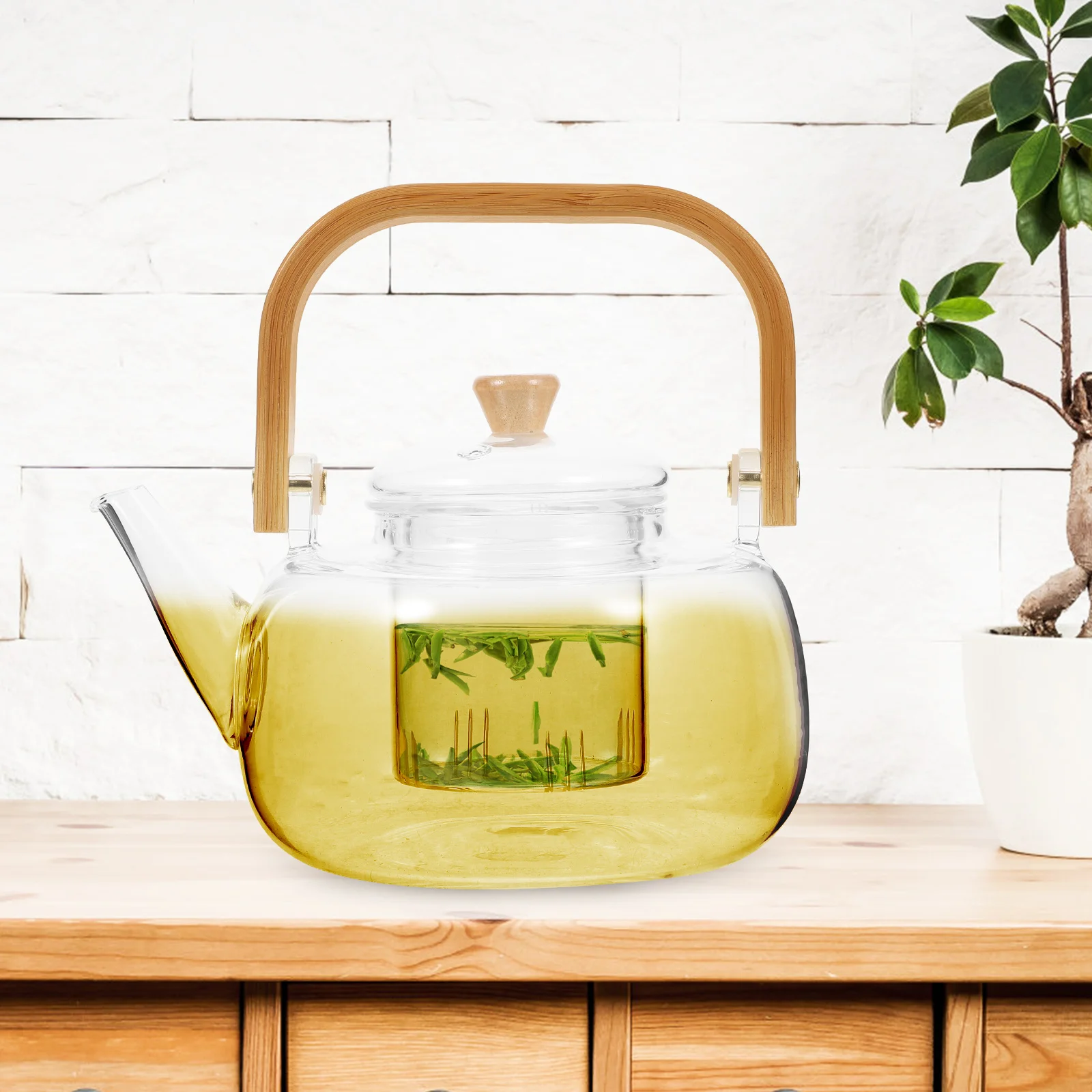 Glass Tea Kettle Stove Making Teapot with Infuser Portable Handled Transparent Office
Glass Tea Kettle Stove Making Teapot with Infuser Portable Handled Transparent Office