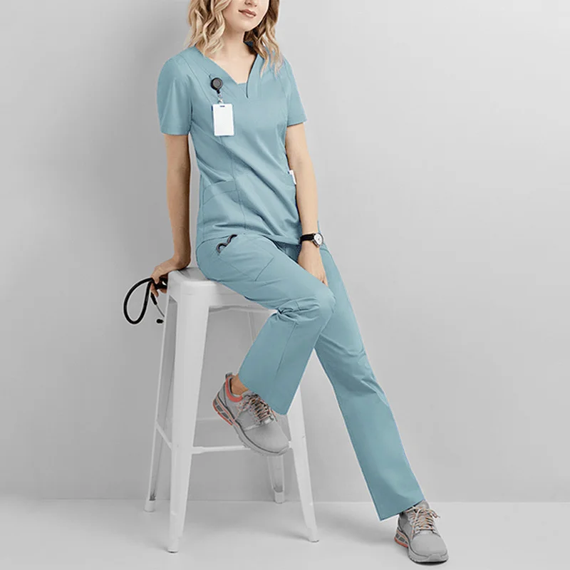 Elasticity Cotton Body Nurse Uniform for Women Men Scrubs Suit Dental Hospital Set Work Wear Beauty Salon Clothing
Elasticity Cotton Body Nurse Uniform for Women Men Scrubs Suit Dental Hospital Set Work Wear Beauty Salon Clothing