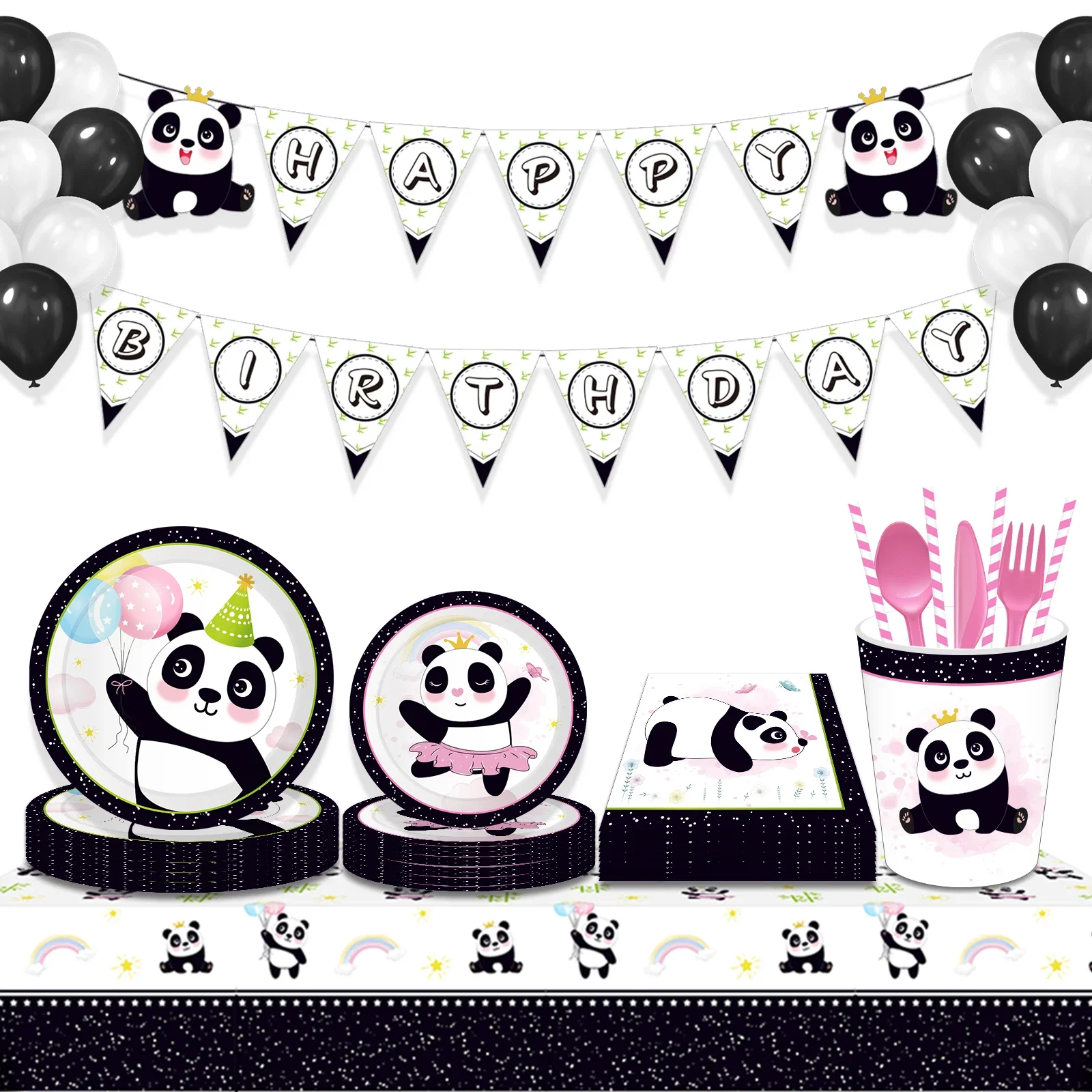 Cute China Panda Wild One Baby Shower Party Disposable Tableware Sets Plates Hanging Swirls Happy Birthday Party Supplies Decors
Cute China Panda Wild One Baby Shower Party Disposable Tableware Sets Plates Hanging Swirls Happy Birthday Party Supplies Decors