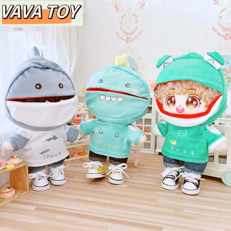 20cm Doll Kpop Idol Clothes Mini Animal Hoodies Outfit Shark Frog Dinosaur for Plushie Skz EXO Accessories Free Shipping Items
20cm Doll Kpop Idol Clothes Mini Animal Hoodies Outfit Shark Frog Dinosaur for Plushie Skz EXO Accessories Free Shipping Items