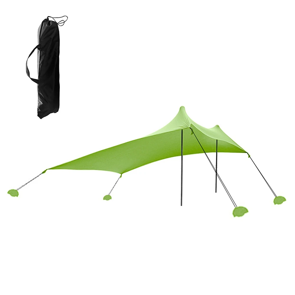 Beach Canopy Tent Awning With Sandbag Anchor Shade Tent Sun Cover Protection Outdoor Hiking Camping Accessories
Beach Canopy Tent Awning With Sandbag Anchor Shade Tent Sun Cover Protection Outdoor Hiking Camping Accessories