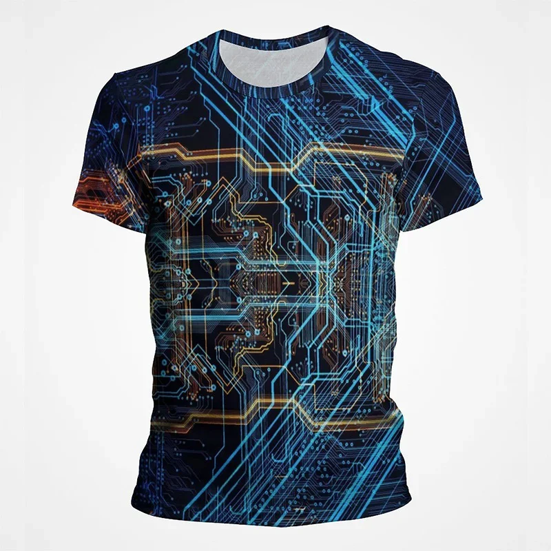 Motherboard CPU Processor Line Circuit Board Novel Print Tees Fashion Streetwear Graphic T-shirts Men Women Summer New T Shirt
Motherboard CPU Processor Line Circuit Board Novel Print Tees Fashion Streetwear Graphic T-shirts Men Women Summer New T Shirt