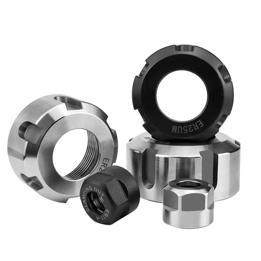 A/M/UM type ER8 ER11 ER16 ER20 ER25 ER32 Collet chuck Clamping Nuts For CNC machine milling Chuck Holder Lathe clamping nut
A/M/UM type ER8 ER11 ER16 ER20 ER25 ER32 Collet chuck Clamping Nuts For CNC machine milling Chuck Holder Lathe clamping nut