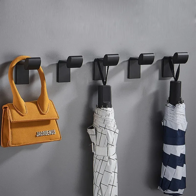 Black Coat Hook Space Aluminum Wall Hook Kitchen Bathroom Hanger Towel Hook for Hotel Waterproof Bathroom Hardware
Black Coat Hook Space Aluminum Wall Hook Kitchen Bathroom Hanger Towel Hook for Hotel Waterproof Bathroom Hardware