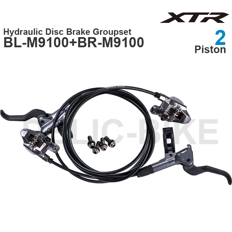 

Shimano XTR M9100 Hydraulic brake Groupset BL-M9100 BR-M9100 Front Rear 2 Piston Disc Brake Grupo for MTB