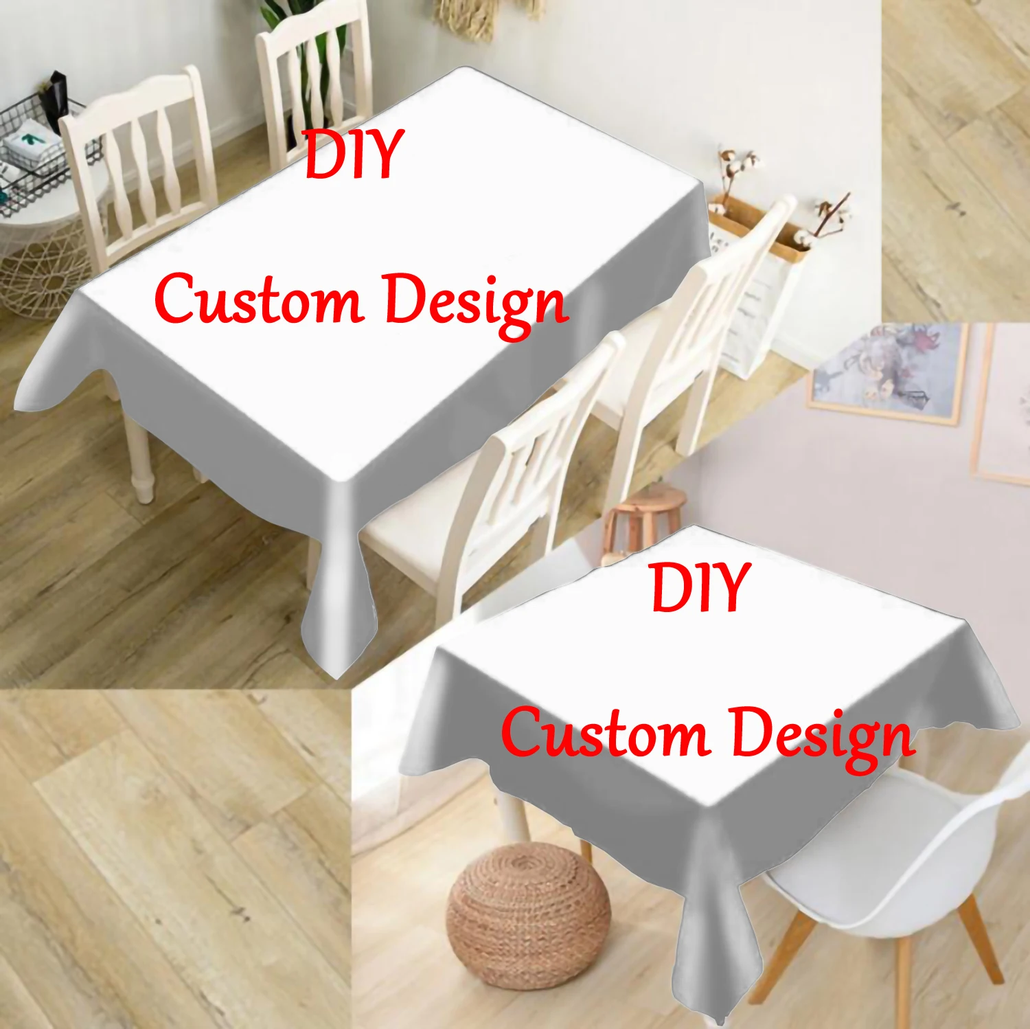 

DIY Custom Design 3D printed Square/Rectangular Dust-proof Table Cover For Party Home Decor TV Coverss Drop shipping