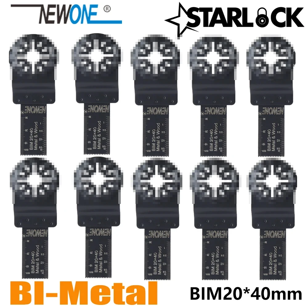 

NEWONE STARLOCK BIM20*40mm Bi-metal Saw Blades fit Power Oscillating Tools for Wood Metal Cut Remove Nails