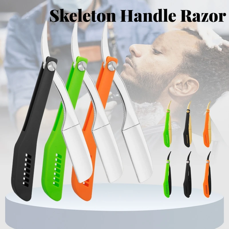 

Straight Arm Men's Folding Manual Shaver, Men's Shaver, Razor Sharp Blade Barber Shop Razor Safety Stainless Steel Shaver Knife