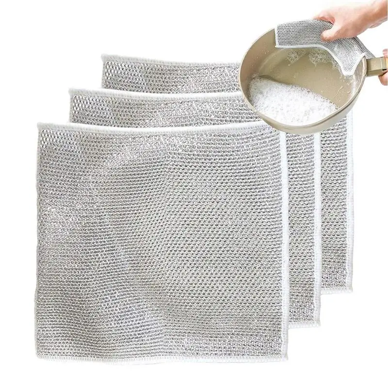 

Kitchen Washcloths for Dishes Kitchen Rags Dishcloths Quick Drying Dishwashing Cloths Strong Absorbent Cleaning Rags Wet & Dry