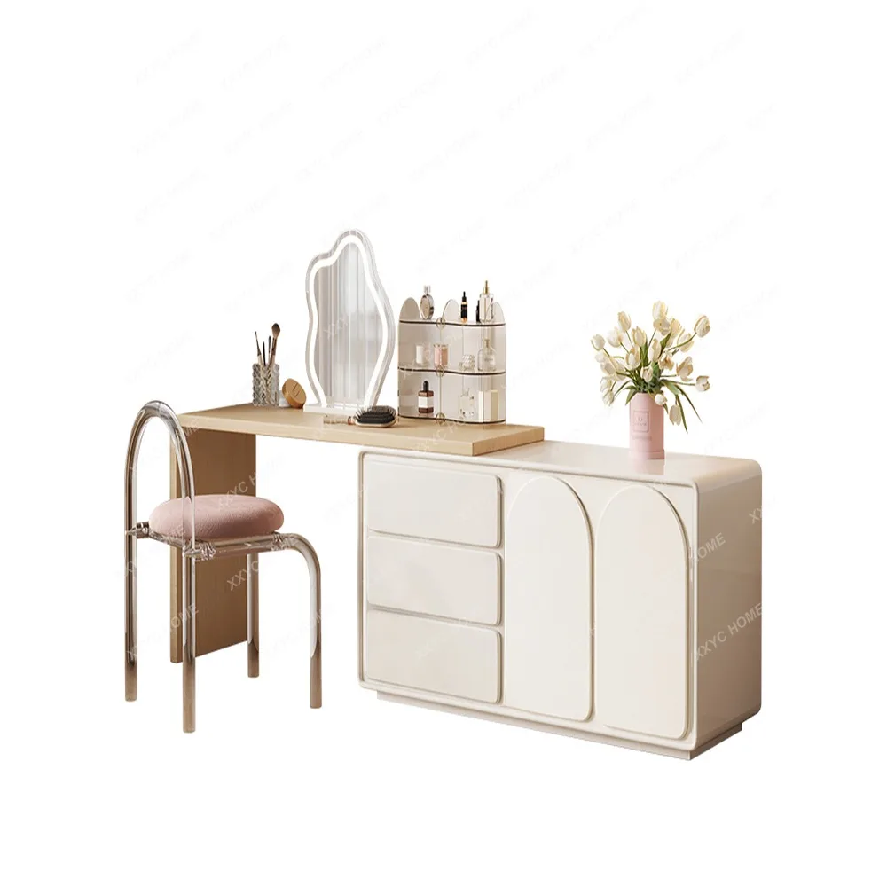 Modern Simple Retractable Makeup Table Solid Wood Dresser Corner Storage Cabinet Integrated Table
Modern Simple Retractable Makeup Table Solid Wood Dresser Corner Storage Cabinet Integrated Table