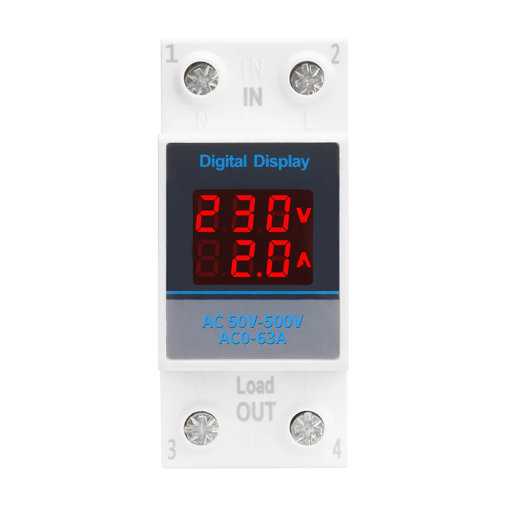 AC50-500V Single Phase Ammeter Voltage Meter Measuring Modular Voltmeter Gauge Current Indicator Volt Amp Monitor 35mm Din Rail
AC50-500V Single Phase Ammeter Voltage Meter Measuring Modular Voltmeter Gauge Current Indicator Volt Amp Monitor 35mm Din Rail