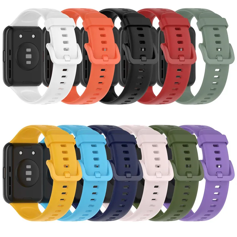 Силиконовый ремешок для смарт-часов Huawei Watch FIT 2, спортивный сменный Браслет с металлической пряжкой для fit2
Силиконовый ремешок для смарт-часов Huawei Watch FIT 2, спортивный сменный Браслет с металлической пряжкой для fit2