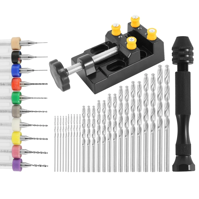 37Pcs Twist Drill Bits Set Pin Vise Woodworking Hand Drill For Model Resin Jewelry Walnut Beeswax Drill Bits For Metal
37Pcs Twist Drill Bits Set Pin Vise Woodworking Hand Drill For Model Resin Jewelry Walnut Beeswax Drill Bits For Metal