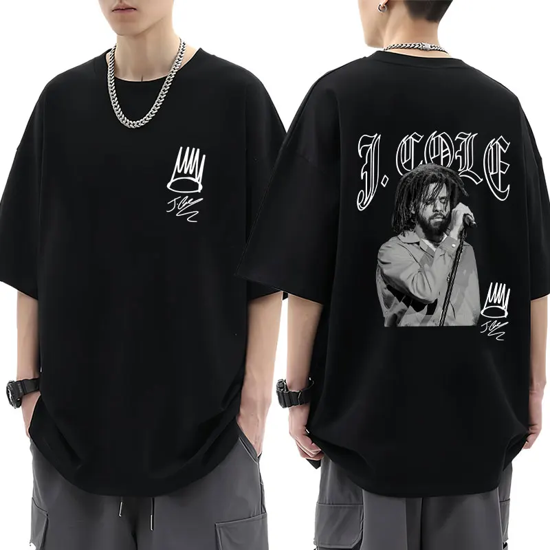 

Rapper J Cole Hip Hop T Shirts Fashion Vintage Men Women Oversized High Quality Cotton Casual Harajuku T-Shirts Streetwear Male