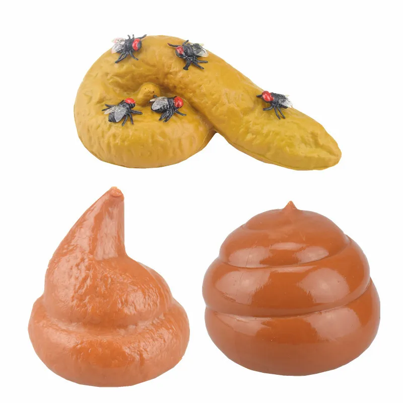 

Fake Poop Piece of Fly Prank Antistress Gadget Squish Toy Joke Tricky Toys Realistic Shit Gift Funny Toy Turd Mischief Gag