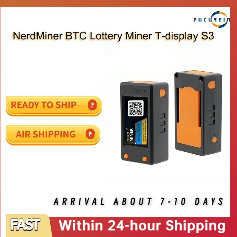 Nerdminer v2 Firmware 1.6.3 Original Board T-display S3 Hashrate 78K/S BTC Lottery Solo Miner Nerd Miner
Nerdminer v2 Firmware 1.6.3 Original Board T-display S3 Hashrate 78K/S BTC Lottery Solo Miner Nerd Miner