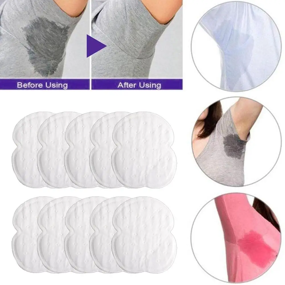 

30/40/50pcs Underarm Sweat Pads Armpit Absorbing Sweat Perspiration Sweat Linings Disposable Anti Stickers Pad Deodorant Sw B7r1