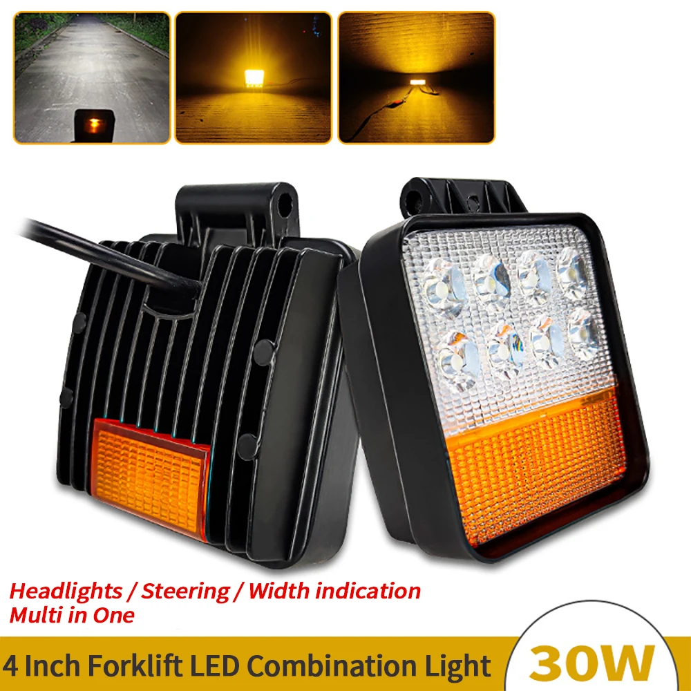 4-Inch Forklift Multi-Functional LED Combination Lamp Bright Waterproof WhiteHeadlight 12-80V Thick Aluminum Case Yellow Light
4-Inch Forklift Multi-Functional LED Combination Lamp Bright Waterproof WhiteHeadlight 12-80V Thick Aluminum Case Yellow Light