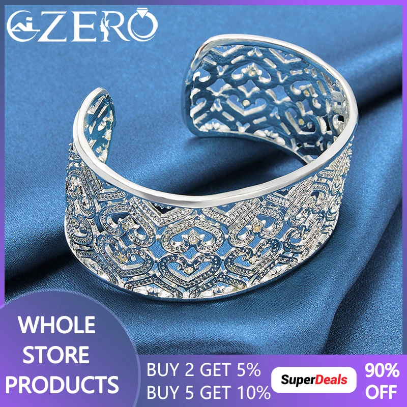 Beautiful 925 Sterling Silver Exquisite 28mm Heart Wide Bangle Bracelet For Women Wedding Accessories Party Fashion Jewelry Gift
Beautiful 925 Sterling Silver Exquisite 28mm Heart Wide Bangle Bracelet For Women Wedding Accessories Party Fashion Jewelry Gift