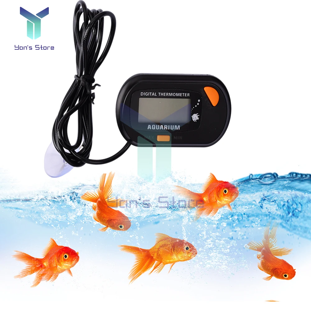 1Pcs Digital LCD Aquarium Thermometer Waterproof Fish Tank Sensor with Probe Temperature Sensor Measuring Tool with Suction Cup
1Pcs Digital LCD Aquarium Thermometer Waterproof Fish Tank Sensor with Probe Temperature Sensor Measuring Tool with Suction Cup