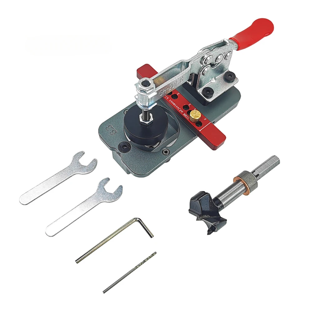 IVD-1024 35mm Hinge Boring Jig Woodworking Hole Drilling Guide Locator with Fixture Aluminum Alloy Hole Opener
IVD-1024 35mm Hinge Boring Jig Woodworking Hole Drilling Guide Locator with Fixture Aluminum Alloy Hole Opener