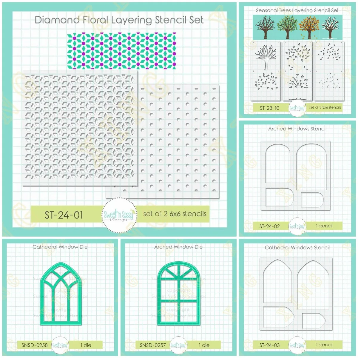 2024 New Cathedral Window Diamond Floral Metal Cutting Dies Stencils Scrapbook Diary Decoration Embossing Cut Dies Template 
2024 New Cathedral Window Diamond Floral Metal Cutting Dies Stencils Scrapbook Diary Decoration Embossing Cut Dies Template
