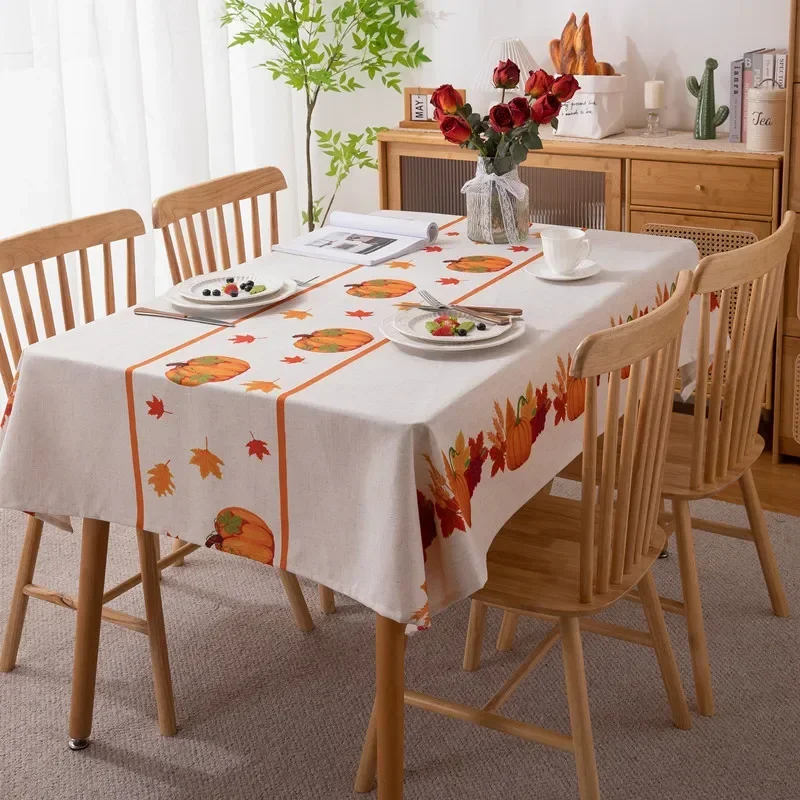 Table Cloth Thanksgiving Day Polyester Linen Digital Printing Plaid Pumpkin Decorative Tablecloth Rectangular
Table Cloth Thanksgiving Day Polyester Linen Digital Printing Plaid Pumpkin Decorative Tablecloth Rectangular