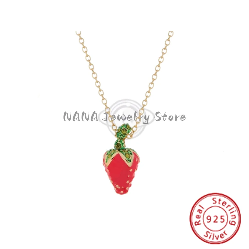NANA's Love Colorful Three-dimensional Strawberry Necklace, Sweet and Cute, Versatile for Girls
NANA's Love Colorful Three-dimensional Strawberry Necklace, Sweet and Cute, Versatile for Girls