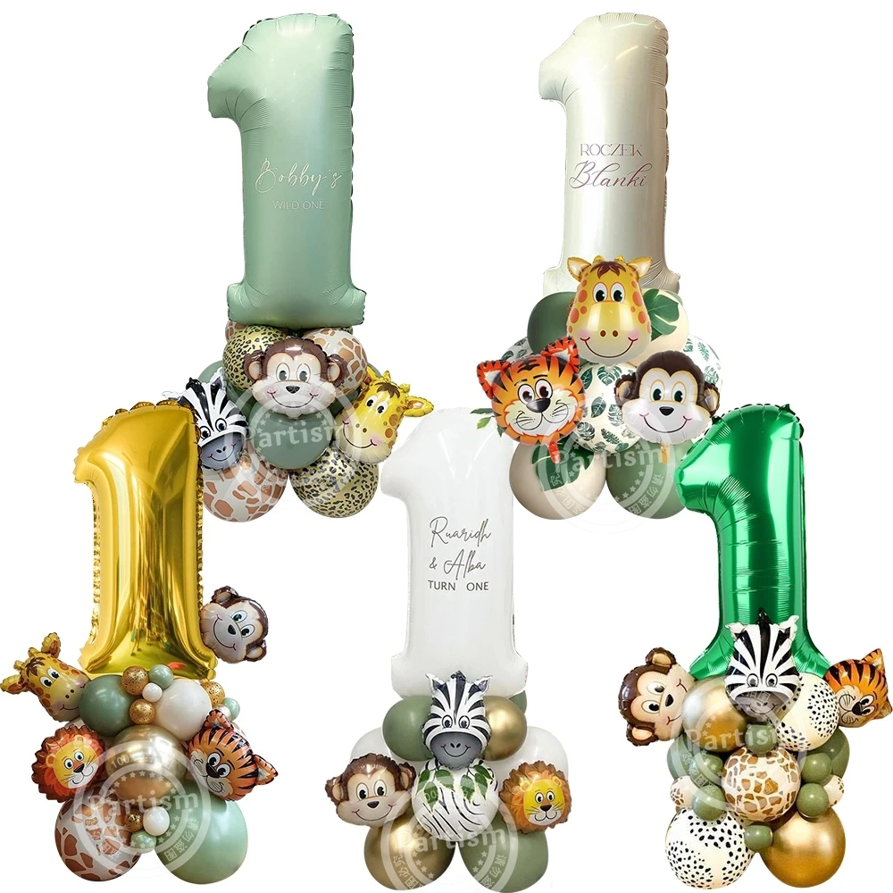 1set Wild One Animal Balloons Tower with 32inch Number Balloon For Kids Jungle Safari Forest Birthday Party Decoration Supplies
1set Wild One Animal Balloons Tower with 32inch Number Balloon For Kids Jungle Safari Forest Birthday Party Decoration Supplies