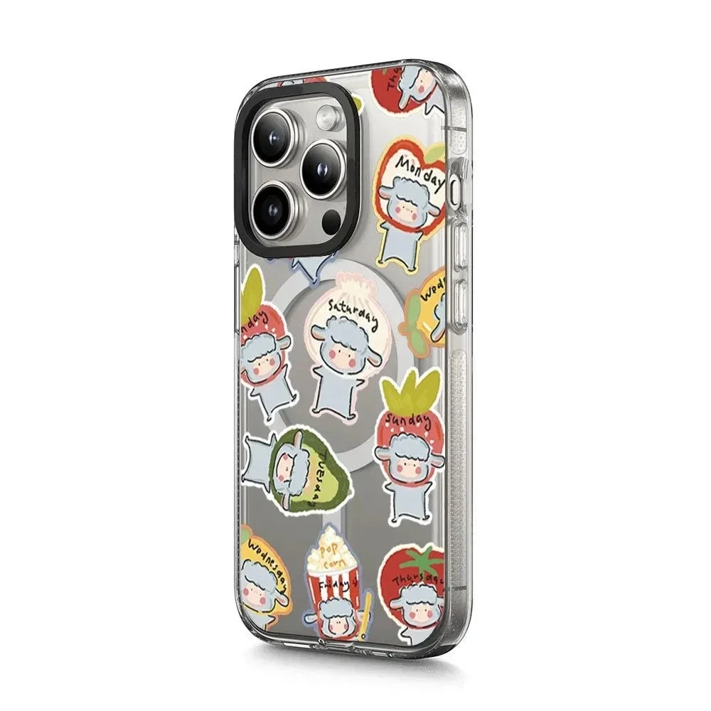 MagSafe Acrylic Transparent Border Cute Sheep Phone Case Cover for IPhone 13 14 15 Pro Max Case
MagSafe Acrylic Transparent Border Cute Sheep Phone Case Cover for IPhone 13 14 15 Pro Max Case