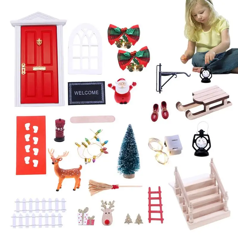 Christmas Doll Mini Door Festive Dollhouse Decorations Christmas Mini Wooden Door Decorative Christmas Wooden Tiny Door
Christmas Doll Mini Door Festive Dollhouse Decorations Christmas Mini Wooden Door Decorative Christmas Wooden Tiny Door