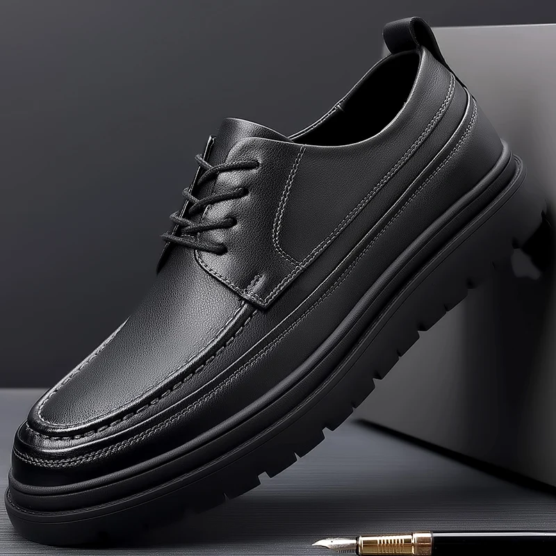 Men High Quality New Casual Business Dress Leather Shoes Fashionable Thick Sole Anti Slip Men Classic Black Small Leather Shoes
Men High Quality New Casual Business Dress Leather Shoes Fashionable Thick Sole Anti Slip Men Classic Black Small Leather Shoes