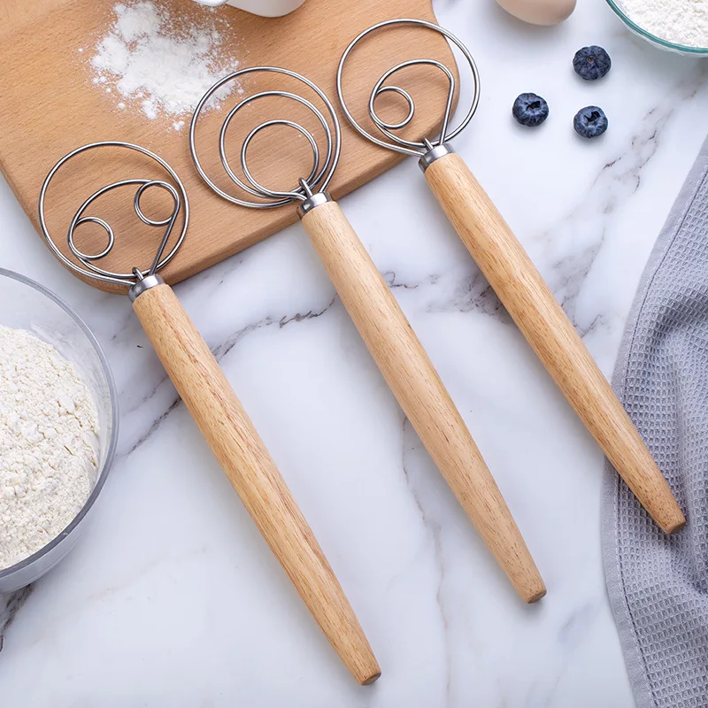 Stainless Steel Manual Dough Blende Wooden Handle Flour Cake Egg Whisk Non-stick Cream Butter Batter Mixer Kitchen Baking Tools
Stainless Steel Manual Dough Blende Wooden Handle Flour Cake Egg Whisk Non-stick Cream Butter Batter Mixer Kitchen Baking Tools
