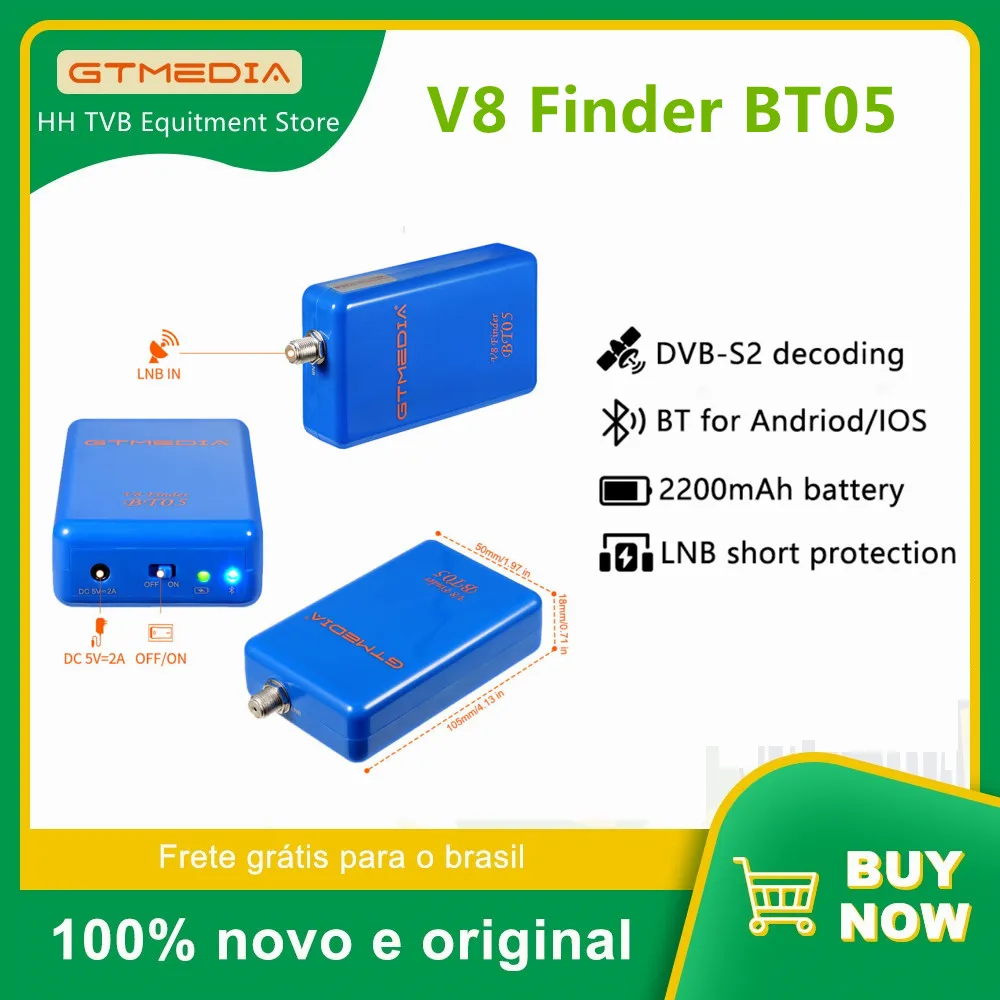 Оригинальный телефон GTMEDIA V8 Finder BT03 BT05 лучше чем USB 1080 с поддержкой Android и системы Los