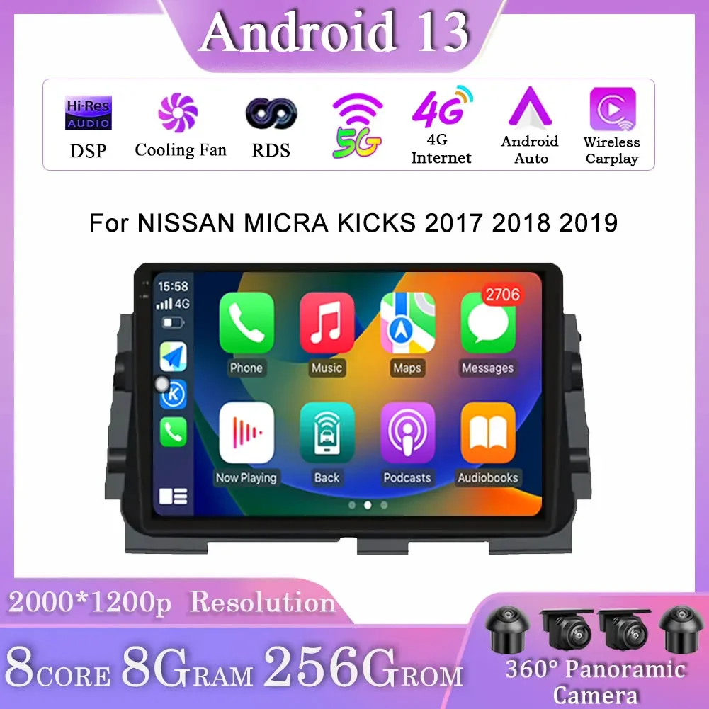 Car Radio Player For Nissan Micra Kicks 2017 2018 2019 Wireless Carplay Android Auto Multimedia Navigation Tools Camera GPS DVR 
Car Radio Player For Nissan Micra Kicks 2017 2018 2019 Wireless Carplay Android Auto Multimedia Navigation Tools Camera GPS DVR