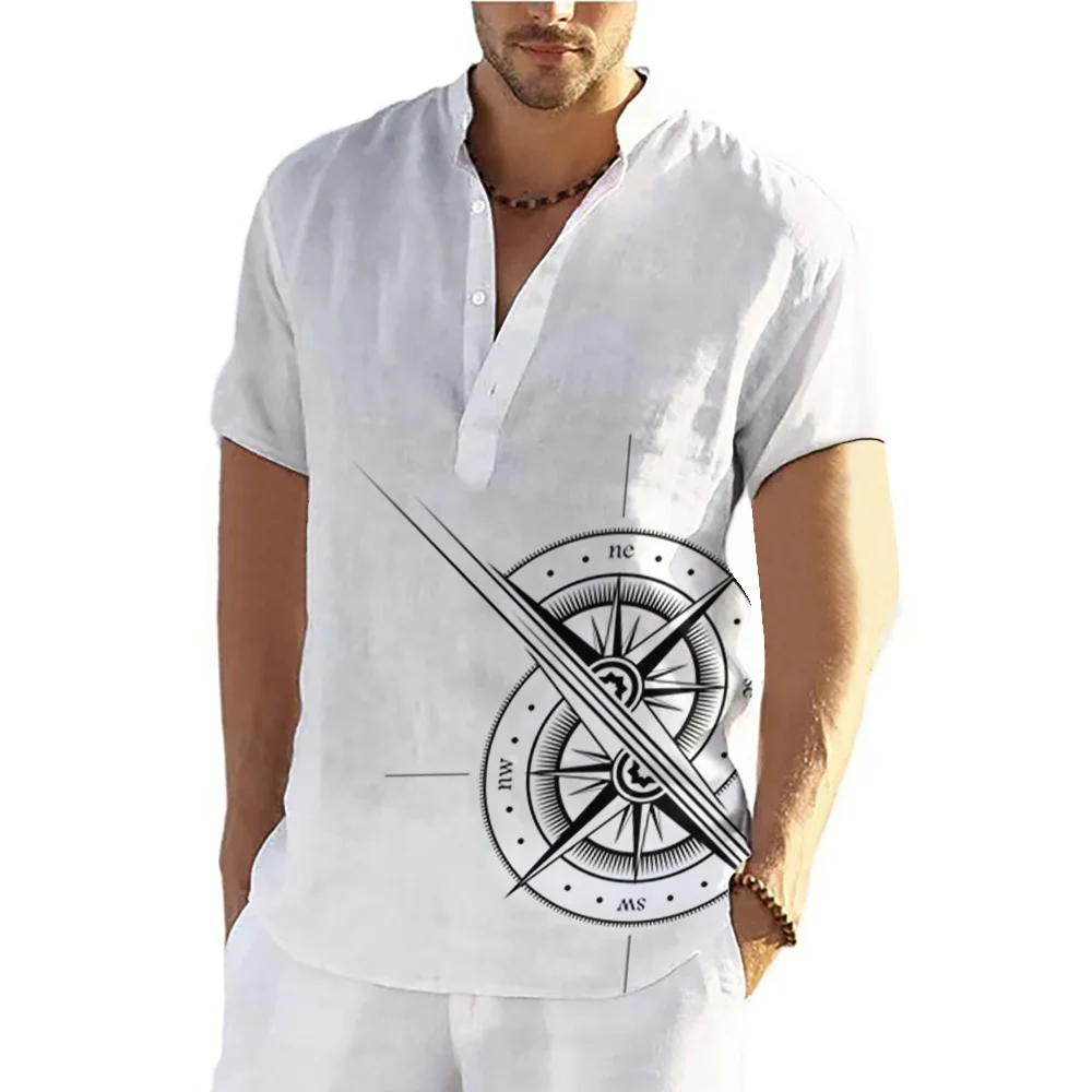Vintage Shirts For Men Print Short Sleeve Top Fashion Casual Simple White Shirt Hawaiian Blouse Oversized Tee Shirt Men Clothing
Vintage Shirts For Men Print Short Sleeve Top Fashion Casual Simple White Shirt Hawaiian Blouse Oversized Tee Shirt Men Clothing