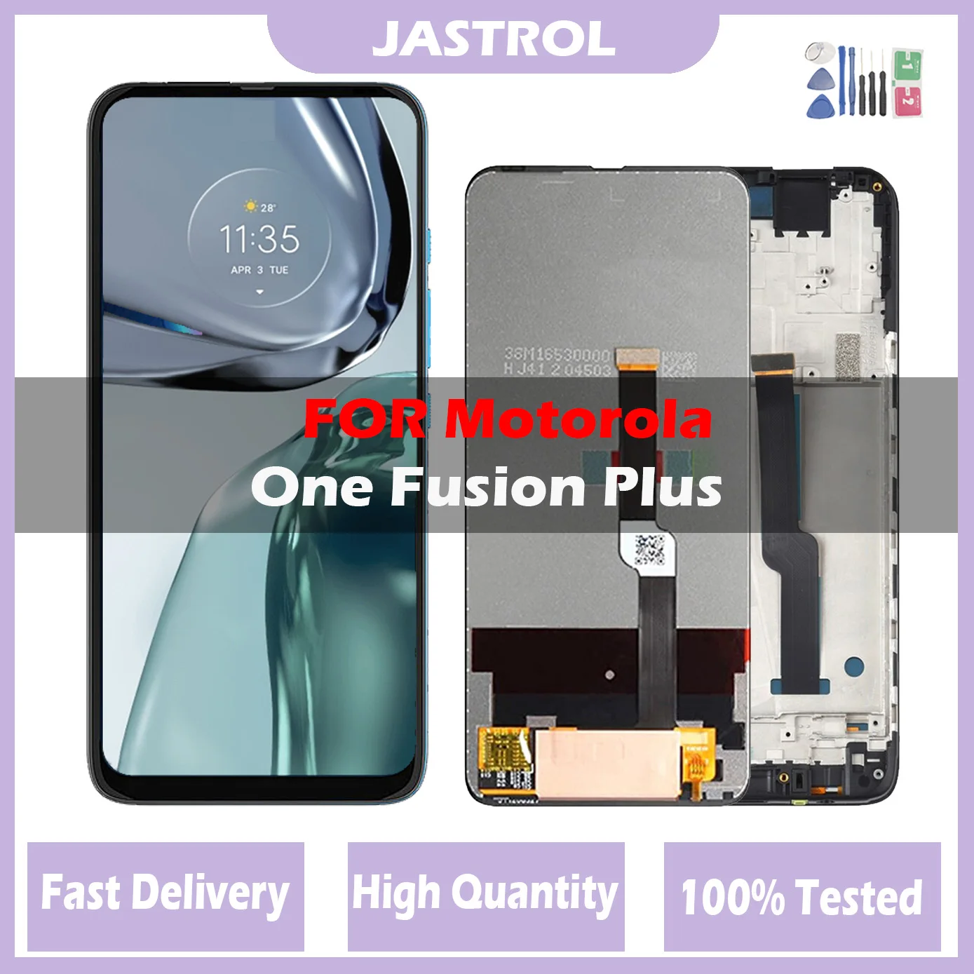 6.5" Original LCD For Motorola One Fusion Plus Lcd Screen Display Touch Digitizer Assembly For Moto One Fusion Plus With frame
6.5" Original LCD For Motorola One Fusion Plus Lcd Screen Display Touch Digitizer Assembly For Moto One Fusion Plus With frame