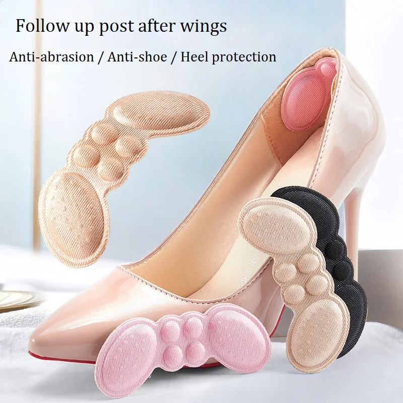 

Adhesive Heels Pads Liner Grips Protector Sticker Pain Relief Foot Care Insert Women Insoles for Shoes High Heel Pad Adjust Size