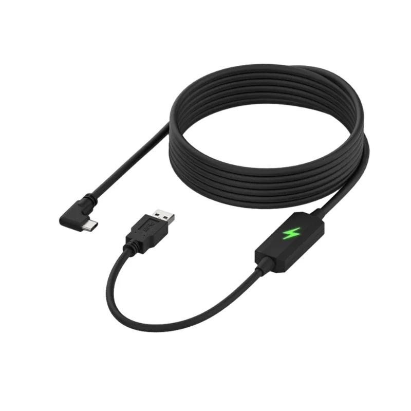 Зарядный кабель USB C, высокоскоростной 5 Гбит/с для игровой гарнитуры PICO4/3 Quest2, кабель с нейлоновой оплеткой и быстрой
Зарядный кабель USB C, высокоскоростной 5 Гбит/с для игровой гарнитуры PICO4/3 Quest2, кабель с нейлоновой оплеткой и быстрой