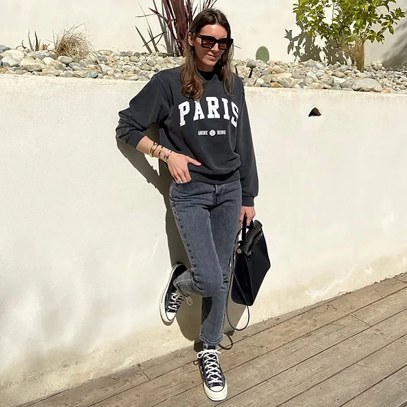 Rowling Chic Letter Graphic Print Washed vintage Sweatshirt Women Long Sleeve O Neck Cotton Female Classic Tops
Rowling Chic Letter Graphic Print Washed vintage Sweatshirt Women Long Sleeve O Neck Cotton Female Classic Tops